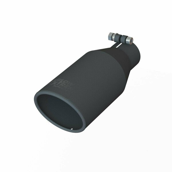 Alegria TB132545 2.5 ft. In 4.5 ft. Out 11.25 ft. L Exhaust Tail Pipe Tip, Black AL3583141